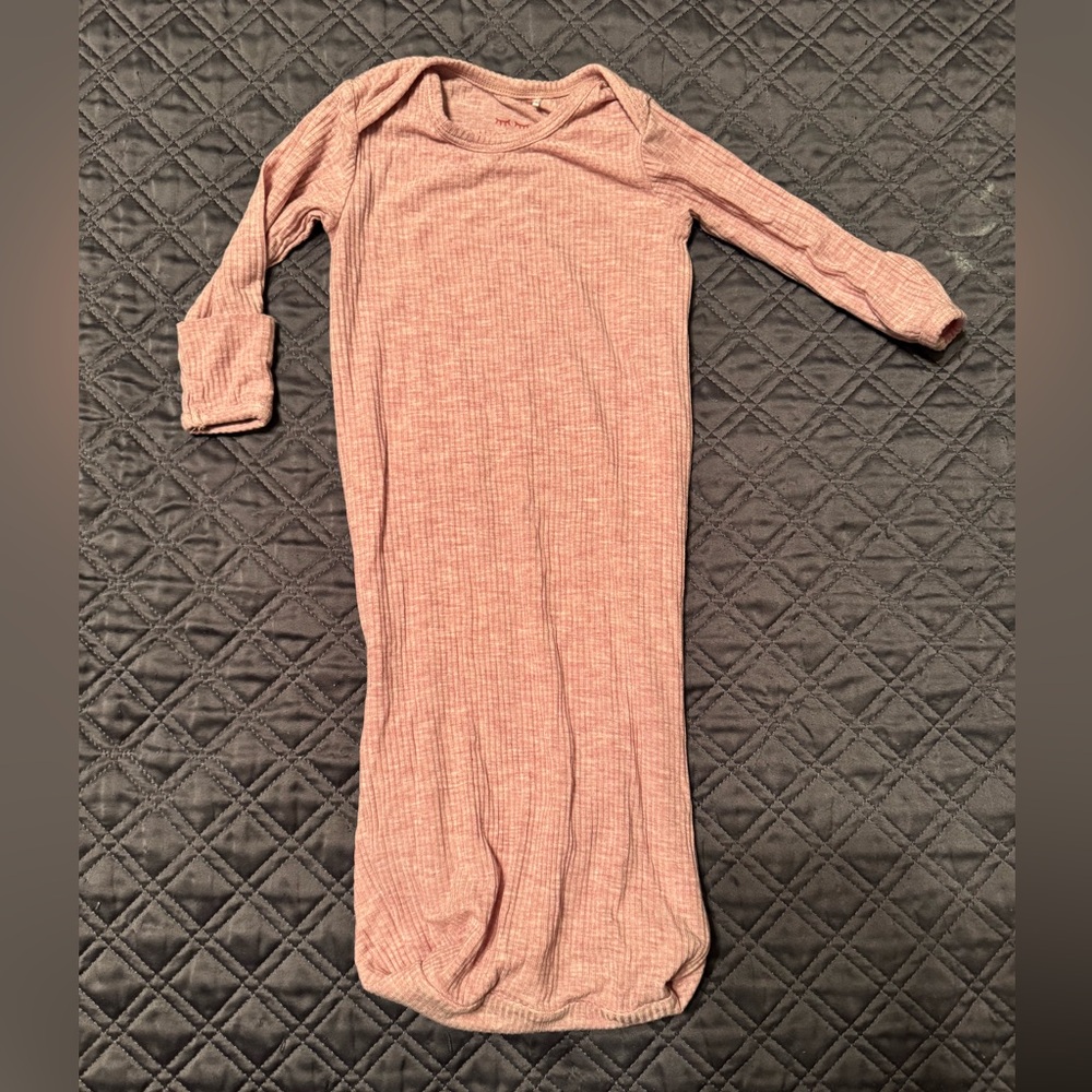 Little Sleepies Heather Mauve Newborn Gown